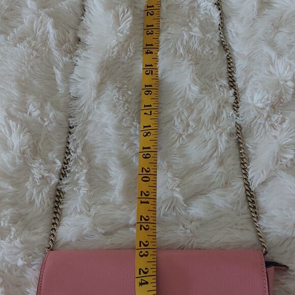KATE SPADE New York Pink Leather Sylvia Chain Crossbody Bag - Picture 11 of 14